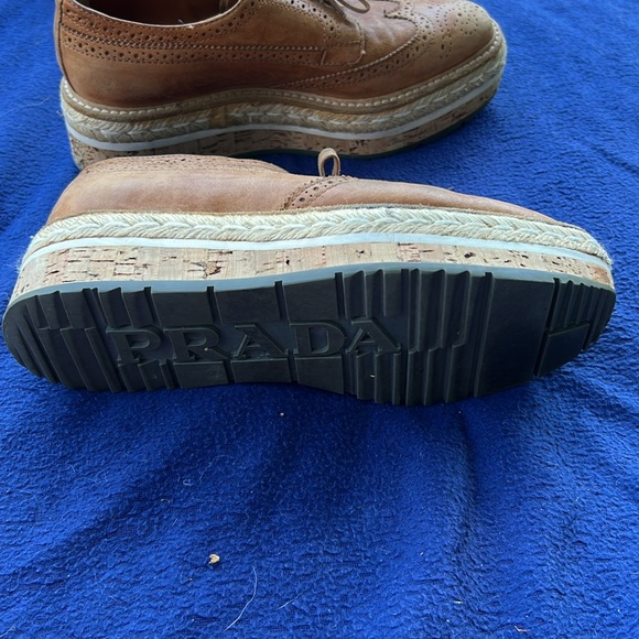Prada leather platform espadrilles - Picture 2 of 5